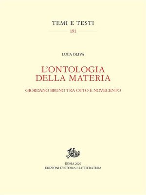 cover image of L'ontologia della materia